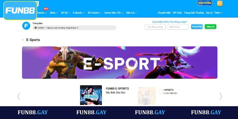 E-Sports - Sảnh cược thể thao điện tử hiện đại nhất